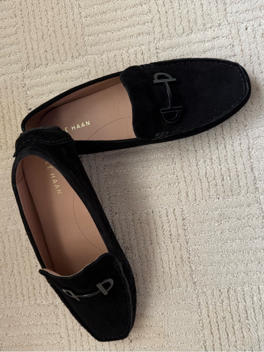 Cole Haan Women’s Black Suede Loafers